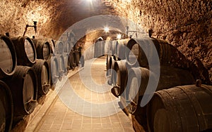 Corridor in winery