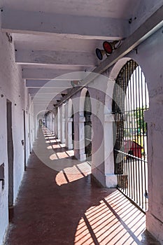 Corridor in a wing of the Port Blair Cellular Jail,