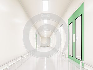 Corridors Clean Room in pharmaceutical factory