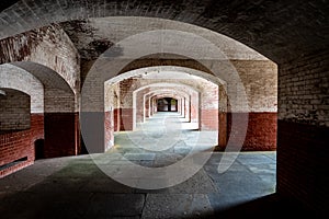 Corridors of Fort Point, San Francisco, California photo