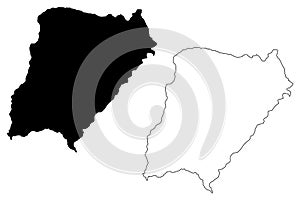 Corrientes map vector