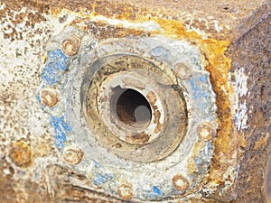 Corroded gear box shaft inlet details