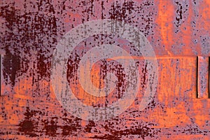 Corroded iron sheet metal surface texture