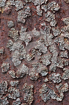 Corroded and tarnished metallic surface background