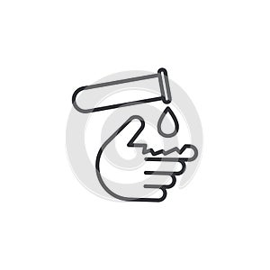 Corrosive substances icon