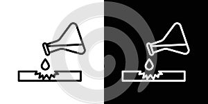 Corrosive substances icon