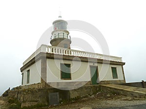 Corrubedo lighthouse in winter photo