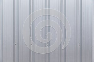 Corrugated Aluminium Metal sheet texture background.