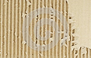 Corrugated cardboard background texture