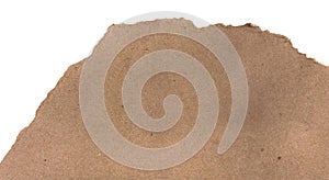 Corrugated cardboard, brown corrugated texture paper torn