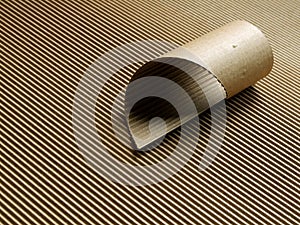 Corrugated cardboard roll photo