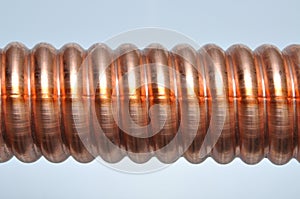 Corrugated copper tube