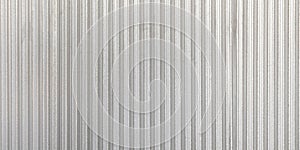 The corrugated grey metal panorama wall background. Rusty zinc grunge texture and background