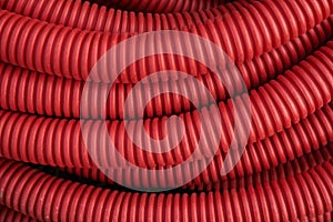 Corrugated for insulation cable of wires underground, plastic tube, electricity protection pipe for construction works