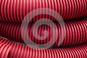 Corrugated for insulation cable of wires underground, plastic tube, electricity protection pipe for construction works