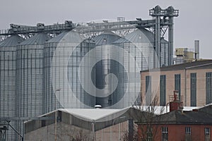 Corrugated iron Grain silo