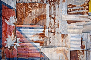 Corrugated Iron Nepal Flag