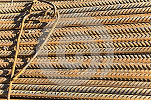 Corrugated iron rods