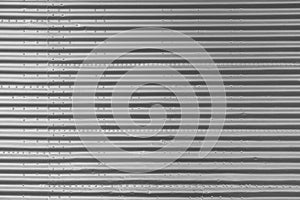 Corrugated metal background - striped tinplate, grey, silve
