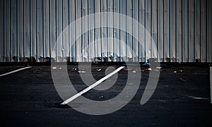 Corrugated metal sheet