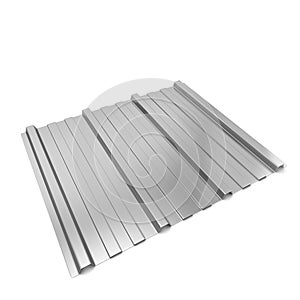 Corrugated metal sheet