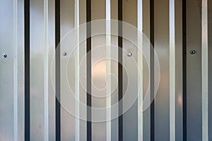 Corrugated metal sheet.