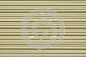 Corrugated metal sheet slide door