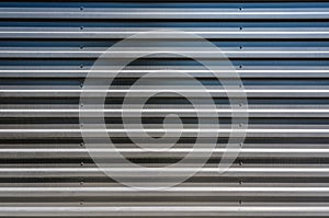 Corrugated metal sheet texture background. Modern building material.