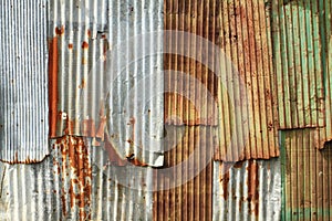 Corrugated metal wall