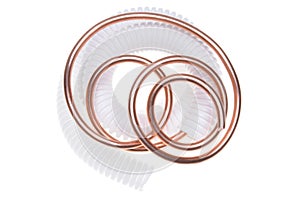 Corrugated pipe with copper wire