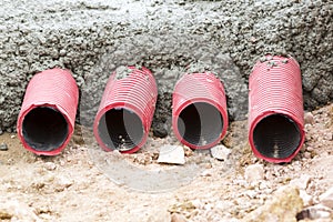 Corrugated pipes for electrical installation