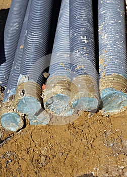 Corrugated pipes for laying electric cables