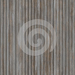 Corrugated and rusty galvanized metal panel