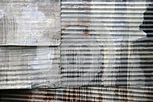 Corrugated steel abstract