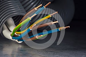 Corrugated Tube Electric Conduit Pipe with Copper Power Supply Installation Cable