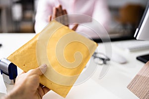 Corrupt African Man Hand Refusing Bribe