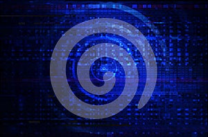 Corrupted computer data with glitch effect, abstract technology malfunction illustration