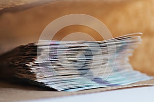 Corruption, bribe concept