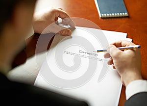 Corruption definition composition