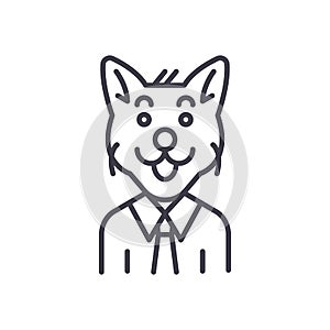 Corruptor black icon concept. Corruptor flat vector symbol, sign, illustration.