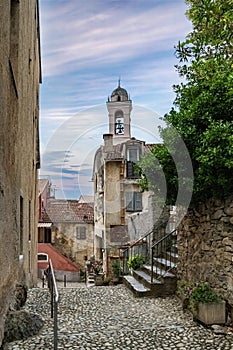 Corse, ancient houses in Corte