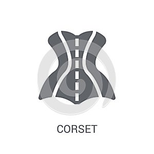 Corset icon. Trendy Corset logo concept on white background from