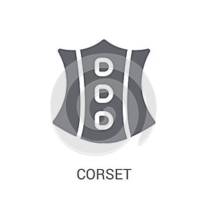 Corset icon. Trendy Corset logo concept on white background from