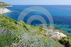 Corsica coast line