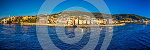 Corsica Ferry terminal in the harbour of Bastia