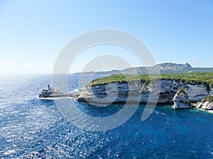 Corsica landscape coastline sea cliffs