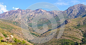 Corsica mountains panorama