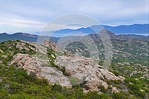 Corsican coastal desert des Agriates