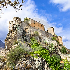 Corte - Corsica, view with citadel