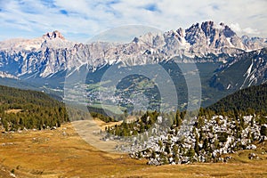 Cortina d Ampezzo and Gruppo del Cristallo photo